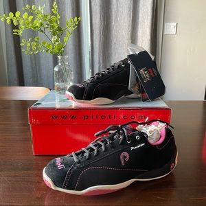 Piloti Racing/Driving Shoes - Black/Rose/White Size 5.5 - NWT